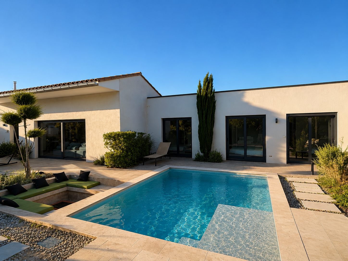 Villa Nirvana — piscine chauffée pop art