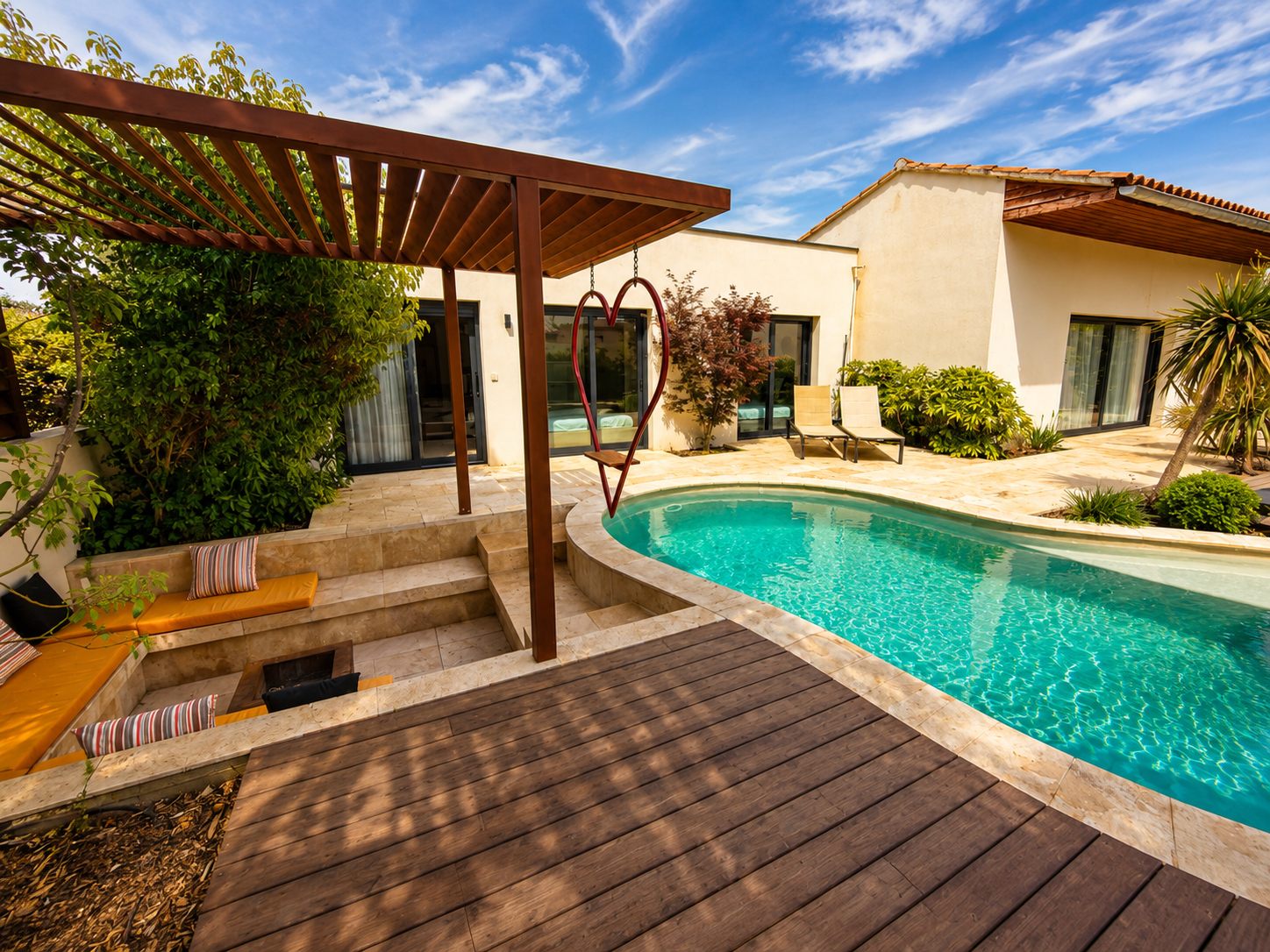 Villa Oasis — piscine et pergola