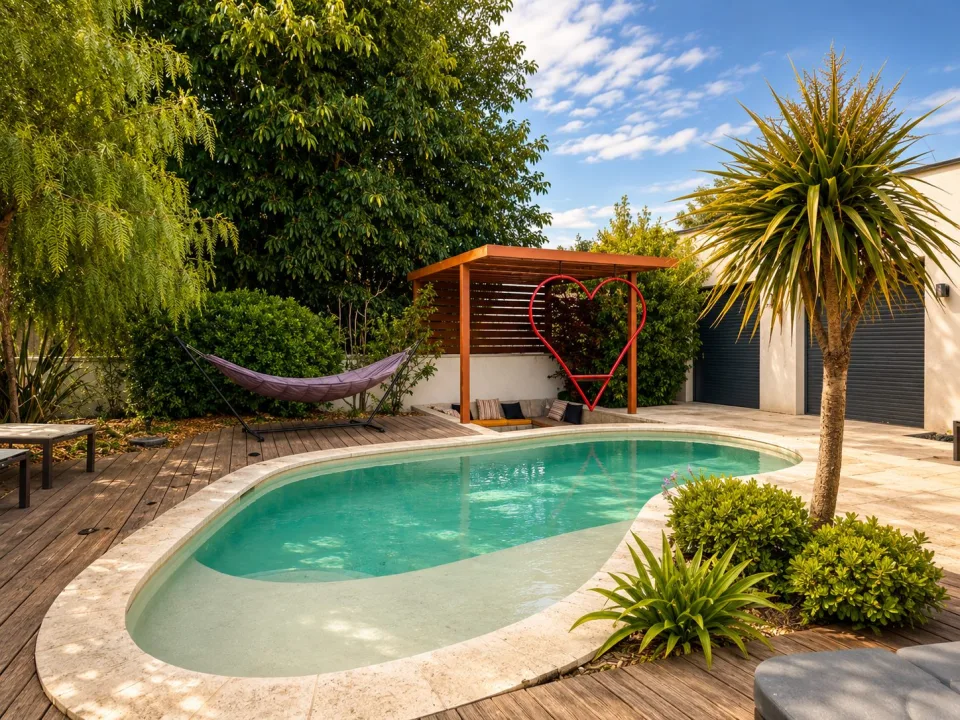 Villa Oasis — piscine forme libre