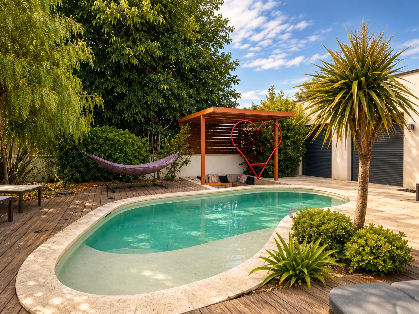 Villa Oasis — piscine forme libre